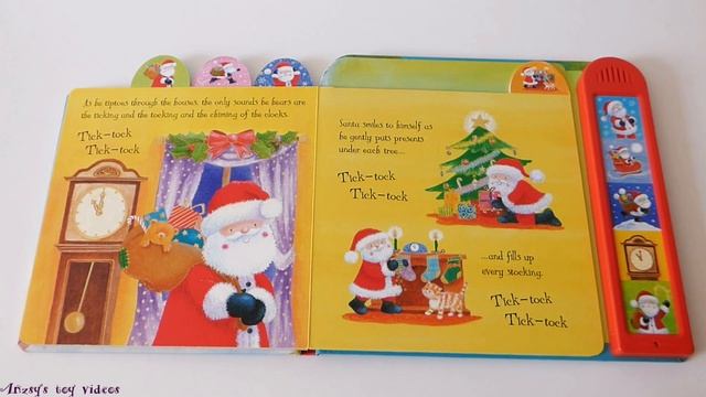 Usborne noisy touchy feely Santa board book review video. смотреть онлайн
