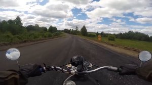Пробный дальняк, 2 дня, 900км, ИЖ-49, день2