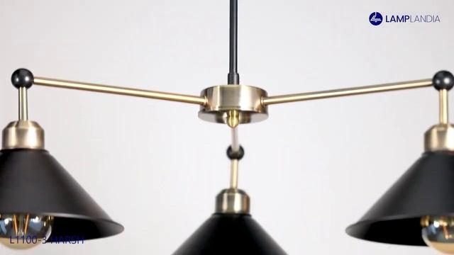 Потолочная люстра Lamplandia L1100-3 HARSH, Е27*макс 40Вт смотреть онлайн