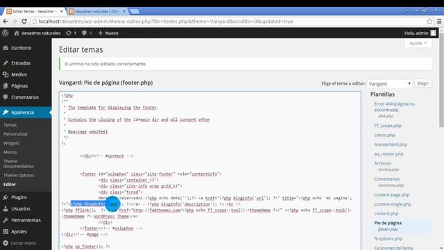 Como Modificar El Pie De Página O Footer En WordPress 2015 смотреть онлайн