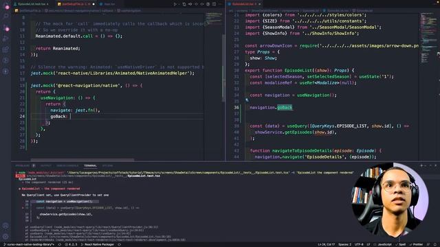 findByText, waitFor, React Navigation, ESLint - Curso React Native Testing Library (Aula 5) смотреть онлайн
