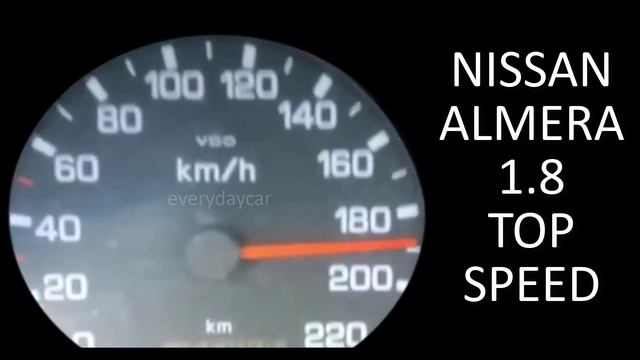 2001 NISSAN ALMERA 1.8 TOP SPEED#nissanalmera