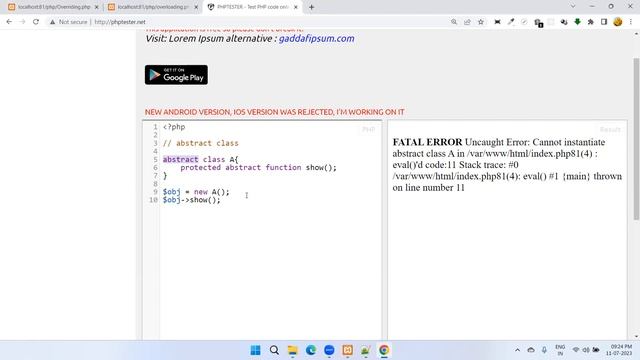 Abstract Classes in PHP | PHP Abstract Classes | Abstract Classes Explained | PHP OOP Tutorial смотреть онлайн