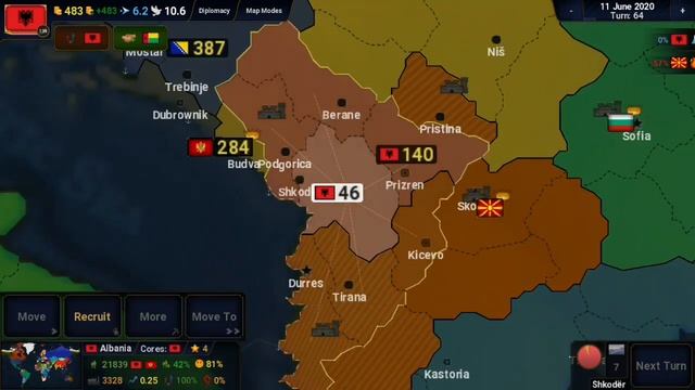 Albania Conquest Europe|Age of History 2 смотреть онлайн
