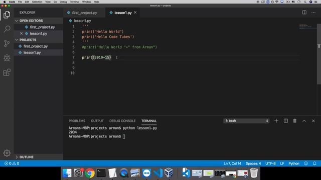 Python #3 Աշխատում ենք տեքստերի, թվերի, փոփոխականների և մեկնաբանությունների հետ #ծրագրավորում смотреть онлайн