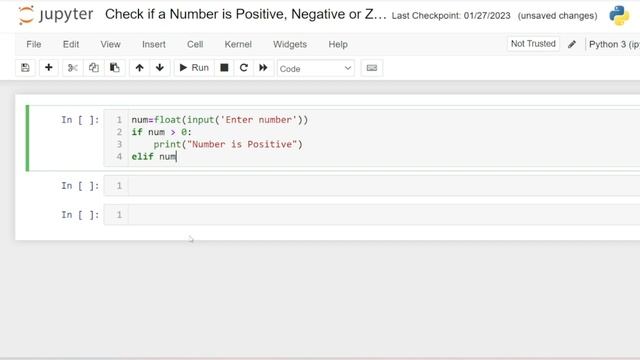 Check Number is positive Negative or Zero | Python Tutorial for Beginners смотреть онлайн