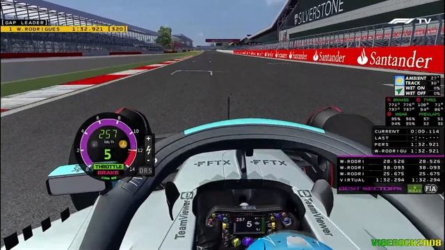 [rFactor] Mercedes AMG Petronas F1 Team W13 @ Silverstone with George Russell • Mod A&M 2022 смотреть онлайн