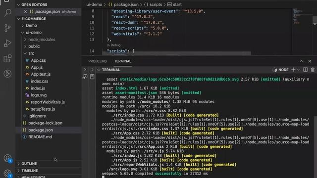 How to install React template, start react app in local, and flow of loading files смотреть онлайн