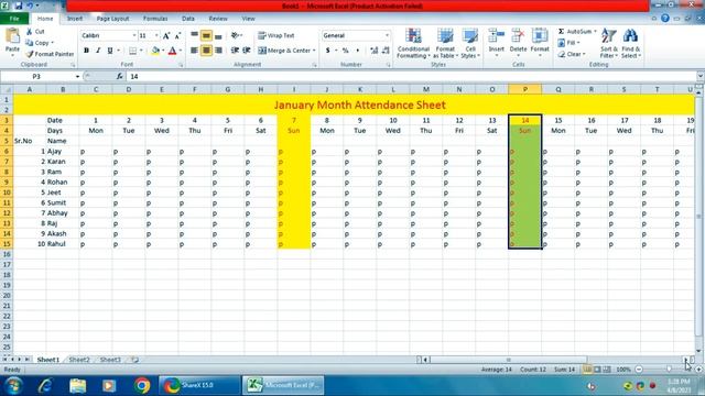 How to make Attendance sheet in Excel || How to make Attendance sheet in Excel step by step смотреть онлайн