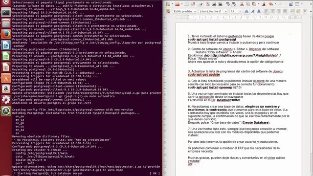Instalación de openERP 7.0 en Ubuntu 14 смотреть онлайн