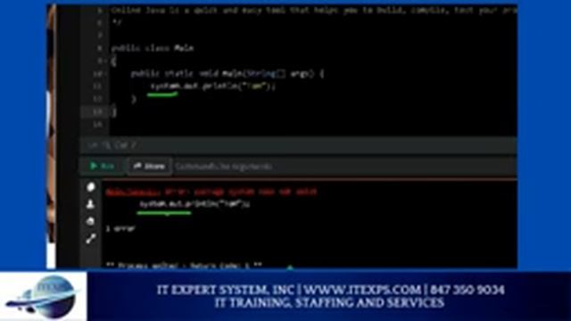 Java Programming in the simplest Form Part I Java and QA Training | IT Expert System смотреть онлайн