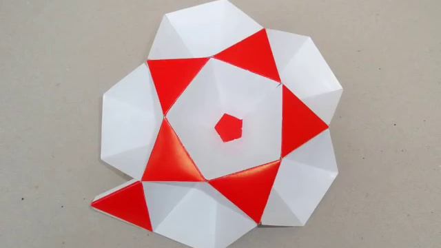 construction of Small icosi-hemi-dodecahedron, Сборка Малого икосо-геми-додекаэдра смотреть онлайн