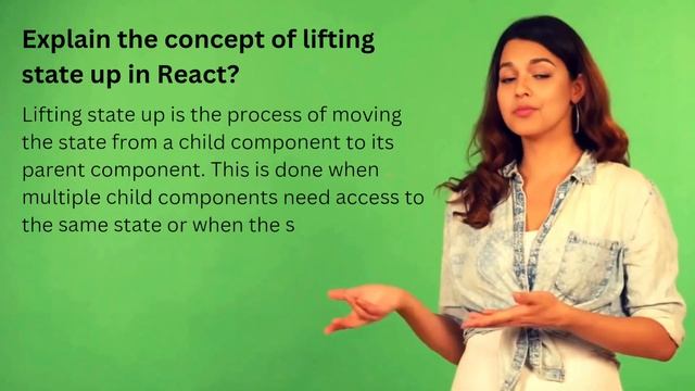 What is the concept of lifting state up in react | react js interview preparation @vslogs смотреть онлайн
