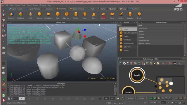 [F3D] RealFlow для начинающих / Урок 3 смотреть онлайн