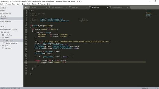 PHP API Part - 6 "INSERT, make action" смотреть онлайн