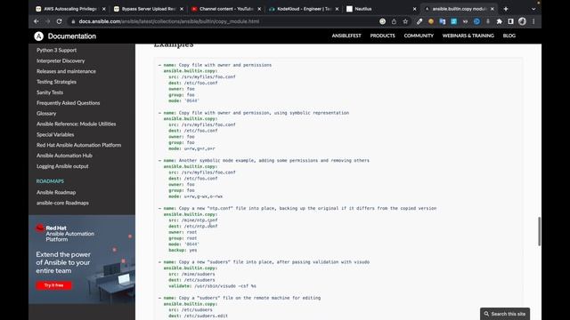 Ansible Copy Module Kodekloud смотреть онлайн
