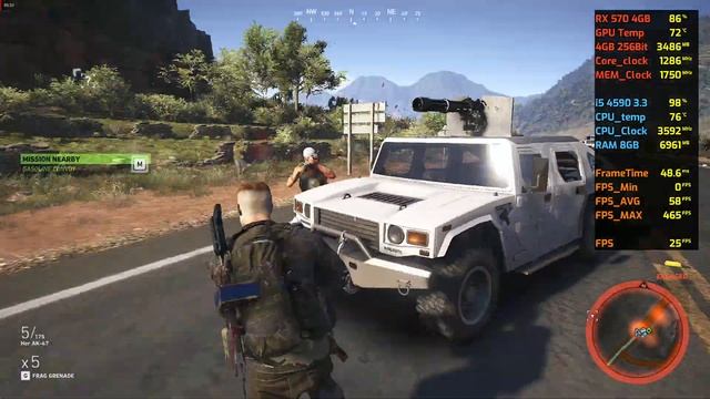 Ghost Recon Wildlands - RX 570 4GB - i5 4590 - 8GB Ram - 1080p смотреть онлайн