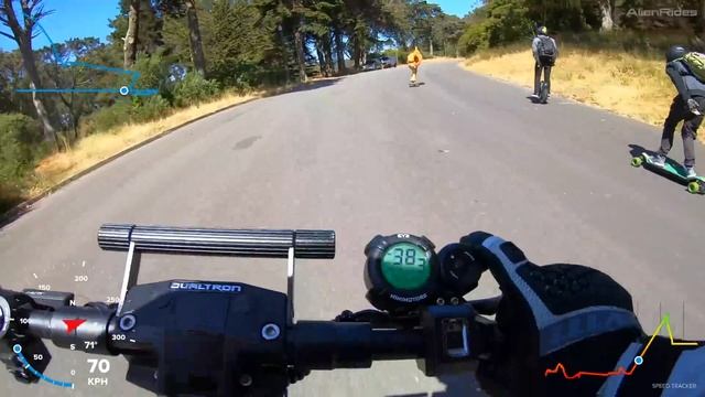 INSANE Highway Ride on Electric Scooter | Dualtron X and GoPro Hero Black 7 FPV смотреть онлайн