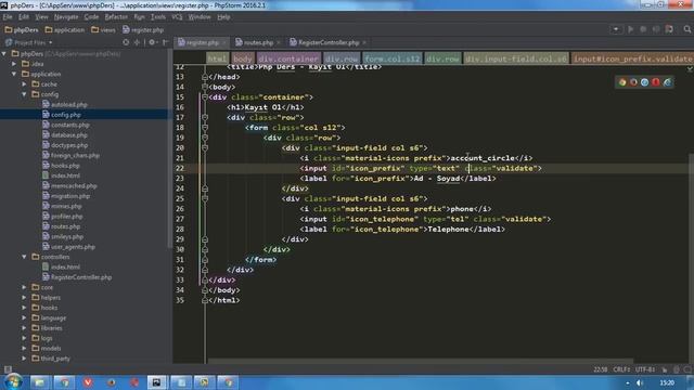 Php Dersleri #3 - Codeigniter Register & Login-Logout Uygulaması 1/3 смотреть онлайн