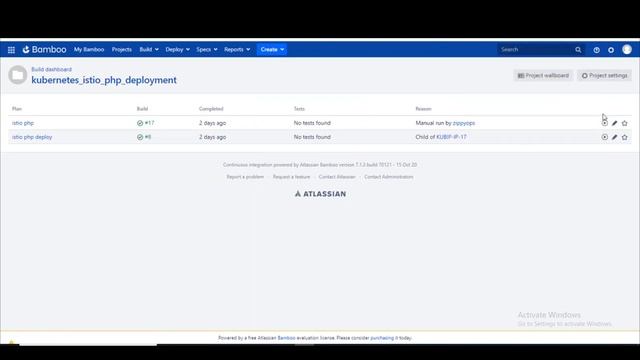 PHP Application Deployment using Kubernetes with Istio Network Policies through Bamboo Pipeline смотреть онлайн
