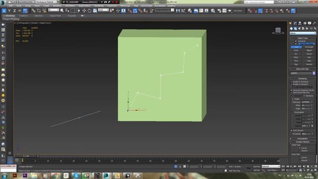 выравнивания spline, 3d max, vertex, edge, способ №2 смотреть онлайн