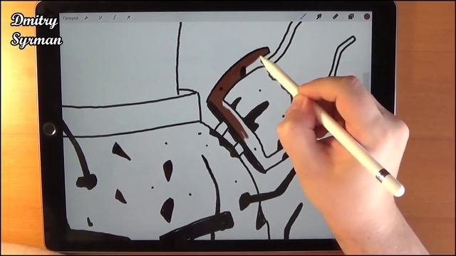 iPad Pro, How to draw nightmare Freddy, FNAF, Как нарисовать кошмарного Фредди смотреть онлайн