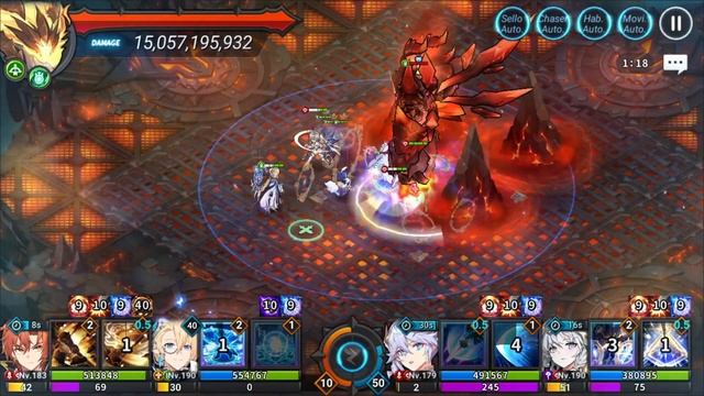 Vulcanus Fase 12 (28.5b DMG) Jin T + Ganimedes - GrandChase Dimensional Chaser смотреть онлайн