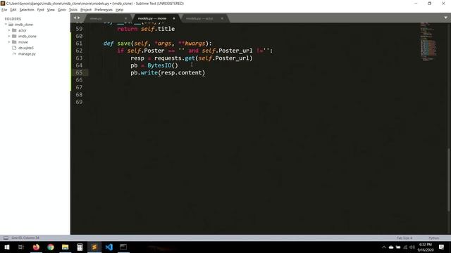 Django 3.0 Tutorial IMDB clone | Downloading picture to the models | 08 смотреть онлайн