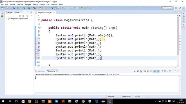 Programovací jazyk Java - 27 - Math třída a její metody смотреть онлайн