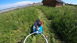 НЕВА Мотоблок МБ 23 + косилка КР 0.5 Косим в июле.