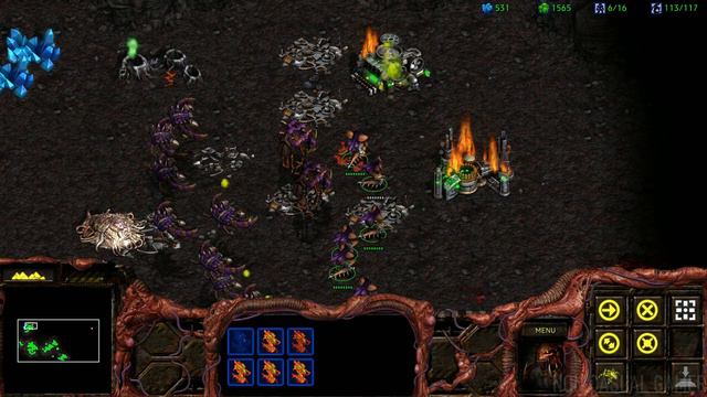 Starcraft Brood War Remastered Zerg Mission 8 To slay the beast смотреть онлайн