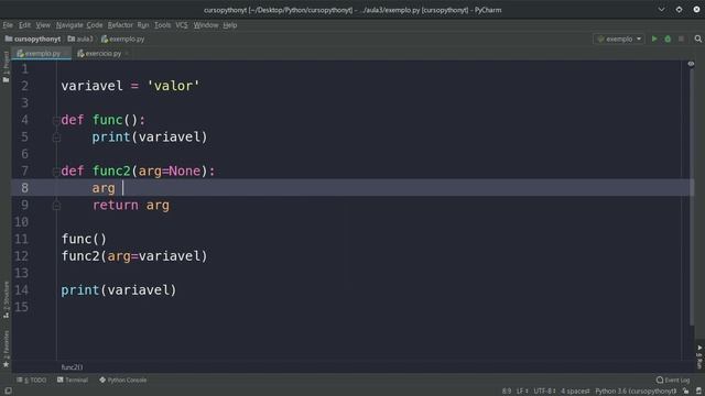 Escopo de variáveis de funções em Python - Global e Local - Aula 16 (Parte 4) смотреть онлайн