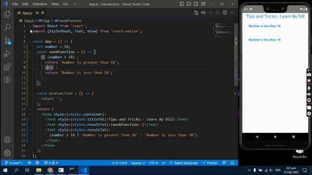 Tutorial#2 | Ternary operator React Native | Conditional Rendering | Urdu/Hindi смотреть онлайн