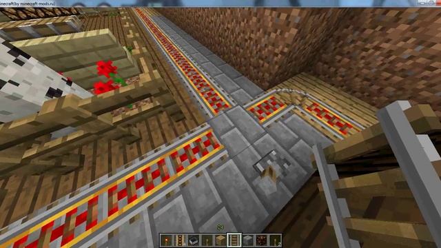 Как построить работающие рельсы. Туториал.(Minecraft) смотреть онлайн