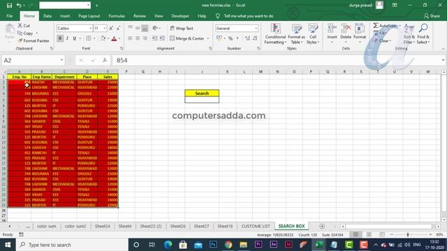 ? Most Usefull SEARCH Formula in Ms-Excel Telugu || ? Data Highlight Options || Computersadda.com смотреть онлайн