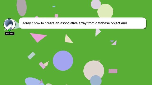 Array : how to create an associative array from database object and json_encode as object instead o смотреть онлайн