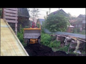 Видео от ПОДПИСЧИКА о приобретенном МИНИ ПОГРУЗЧИКЕ