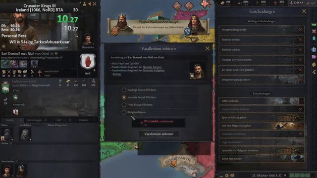 CK3 Create Ireland 1066 RTA old WR 48.98s смотреть онлайн