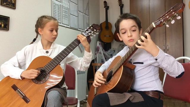 Дуэт Белова Варвара и Якушкин Игорь И. С. Бах Мюзет смотреть онлайн