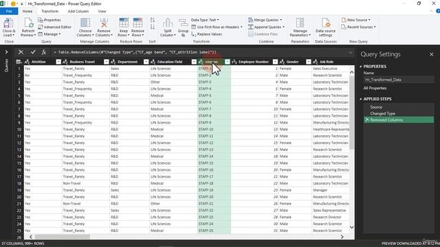 76 Removing unwanted columns in Power Query смотреть онлайн