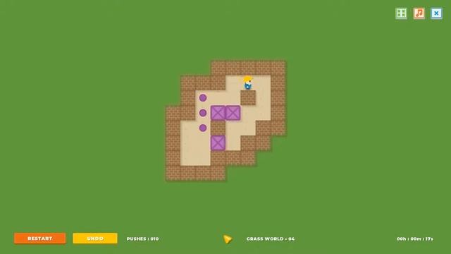 Super BoxMan Ultra: Grass World - Level 4 Walkthrough смотреть онлайн