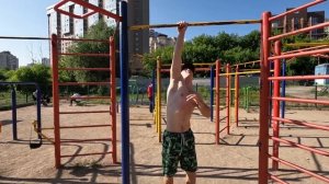 Базовая тренировка воркаут | тренировка на массу на турнике