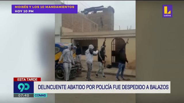 A balazos y con música a todo volumen: así despiden a un delincuente en Comas смотреть онлайн