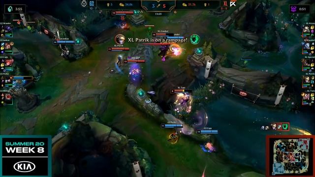 G2 vs XL Highlights | LEC Summer 2020 W8D3 | G2 Esports vs Excel смотреть онлайн