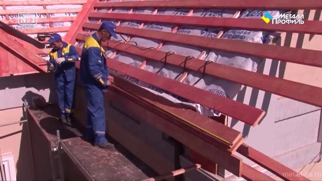 Монтаж металлочерепицы Монтеррей смотреть онлайн