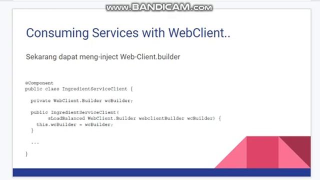 13.3.2.b Consuming Services with WebClient смотреть онлайн