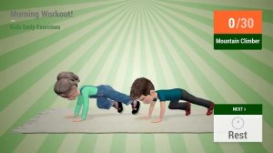 Детская Утренняя Тренировка Детские Ежедневные Упражнения