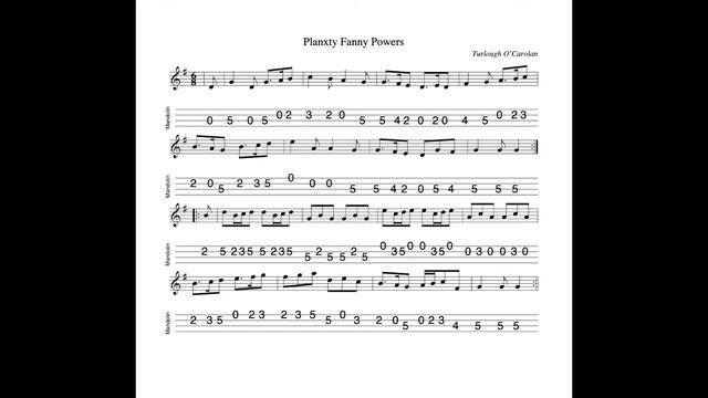 Planxty Fanny Powers - a 6/8 tune in G Maj by Turlough O'Carolan; tabbed and played by Aidan Crosse смотреть онлайн