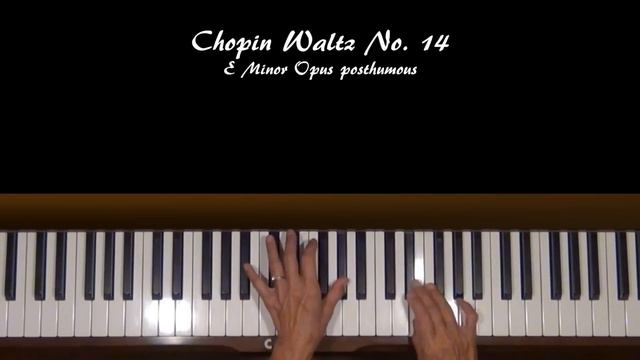 Chopin Waltz No. 14 in E Minor Piano Tutorial (old) смотреть онлайн
