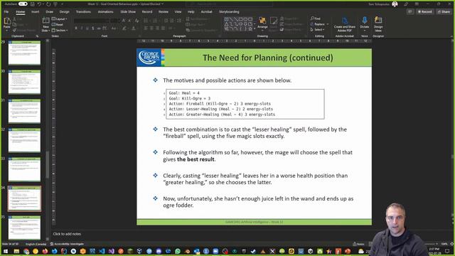 GAME3001 - M2022 - Week 12 - Part 2 - Goal-Oriented Bahaviour & Rule-Based systems смотреть онлайн
